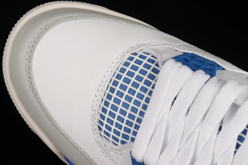 All Categories Air Jordan Jordan Series Basketball Shoes Air Jordan 4 Special Price Air Jordan 4 Retro "Military Blue" AJ4 Joe 4 White Blue 308497-105